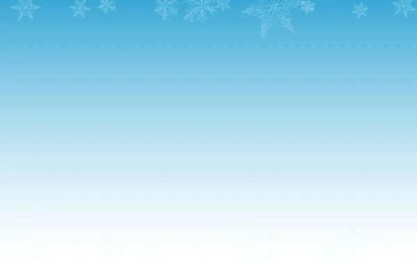 Grau Schneefall Vector Blue Hintergrund. Weihnachtsschnee — Stockvektor