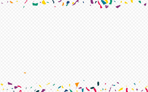 Желтые конфетти Счастливый фон. 