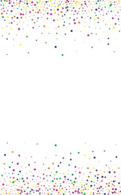 Gökkuşağı Noktası Kutlaması Beyaz Arkaplan. Uçuyor 