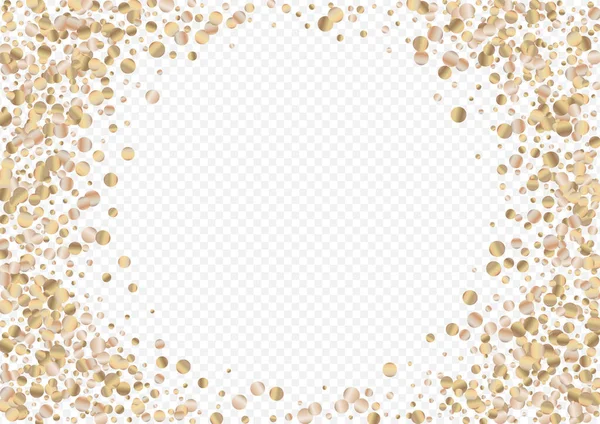 Gold Sequin Luxury Transparent Background. — Stock Vector