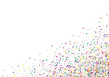 Gökkuşağı Toz Efekti Beyaz Arkaplan. Karnaval 