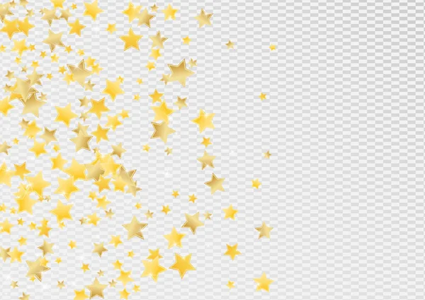 Golden Digital Stars Vector Transparent — Stockový vektor