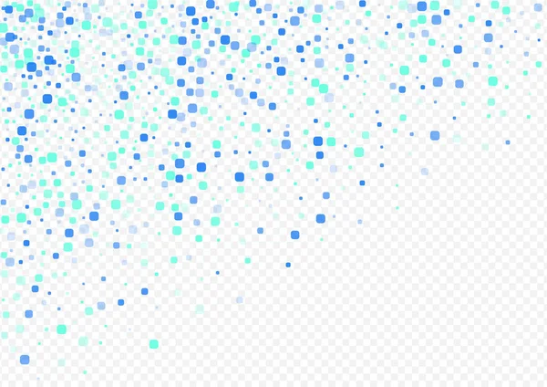 Blue Cell Decoration Vector Transparenter Hintergrund Unabhängigkeitspartikelstruktur Top Confetti Illustration — Stockfoto