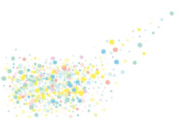 Pastel Sıçrama Efekti Beyaz Arkaplan. Festival Nokta Kartpostalı. Karnaval Parıltısı Arkaplanı. Renk Tozu Eğlence Tasarımı.