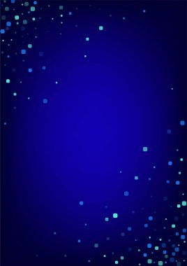 Turkuaz Meydanı Davetiye Mavi Vektör Arkaplanı. Rhombus Banner 'ı kutlayın. Bağımsızlık Hücre Kartı. Mavi Karnaval Çizimi.