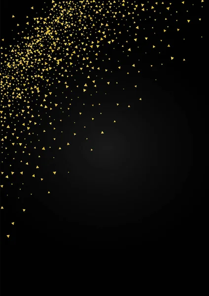 Golden Pailletten Glamour Schwarzer Hintergrund Effekthascherei Gold Confetti Vector Design — Stockfoto