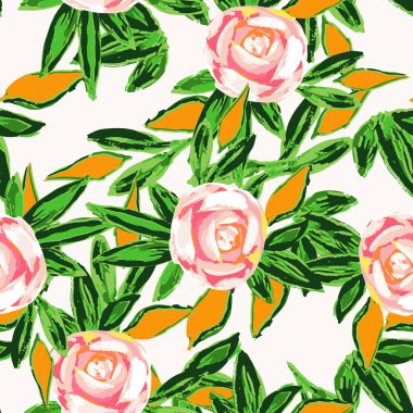 Kırmızı Çiçek Suluboya Vektör Kusursuz Desen. Şakayık Düğün Arkaplanı. Mor Moda Çizim Tasarımı. Lale Tekstil Duvar Kağıdı.