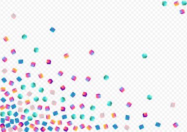 Gradyan Kutu Vektörü Şeffaf Arkaplan. Holografik 3d Rhombus Broşürü. Soyut Çokgen Resmi. Gökkuşağı Tuğlası İş Sunumu.