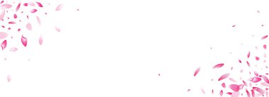 Şeffaf Apple Petal Vektör Panoramik Arkaplan. Pastel Japon Şeftali Yaprağı deseni. Çiçek yapraklı çiçek dokusu. Gerçekçi Kiraz Yaprağı İllüstrasyonu.