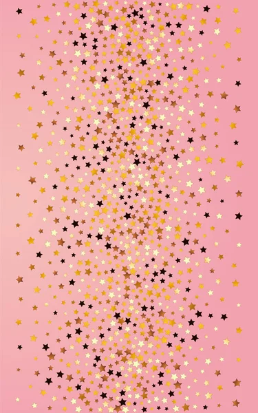 Universo Espumante Vector Pink Background Golden Holiday Confetti Banner Dust — Fotografia de Stock