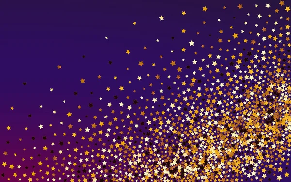 Gyllene Rymdvektor Lila Bakgrund Glänsande Abstrakt Universum Bakgrund Starry Light — Stockfoto