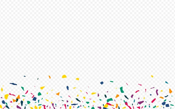 黄色の色の紙の落下祭透明背景 スミア バックアップを祝して フライング コンフェッティ ポストカード レインボー要素楽しいイラスト — ストック写真