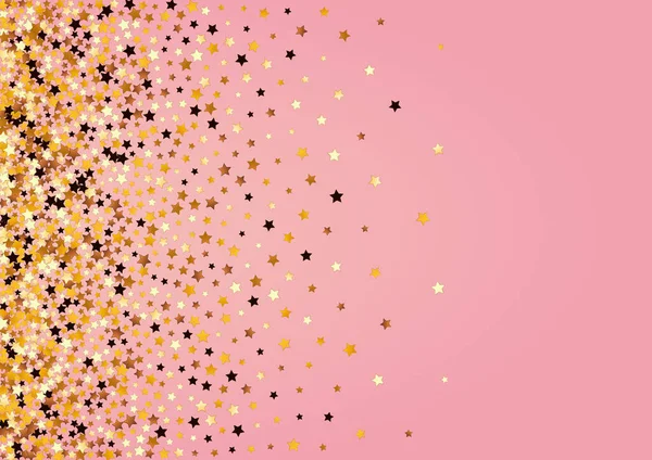 Confettis Mousseux Vecteur Fond Rose Shiny Falling Shine Pattern Illustration — Photo