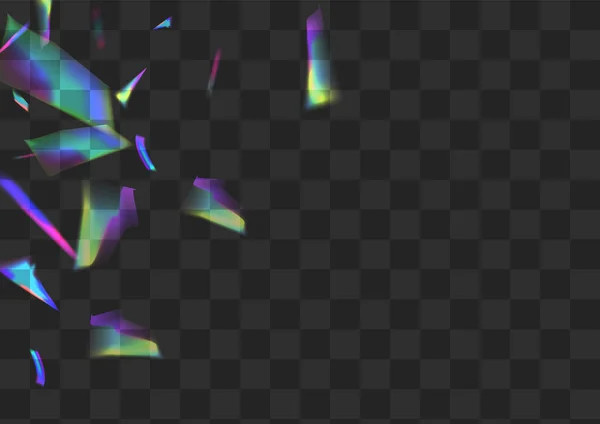 Parlayan Parıltı Vektör Şeffaf Arkaplan Gökkuşağı Kırılma Parıltısı Şablonu Renkli — Stok fotoğraf