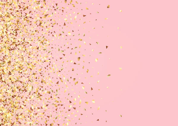 Folha Amarela Transparente Vector Pink Background Cartão Glitter Natal Triângulo — Fotografia de Stock