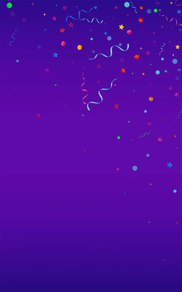 Разноцветный Serpentine Party Vector Blue Background Отпразднуй Звездный Филиал Шаблон — стоковое фото