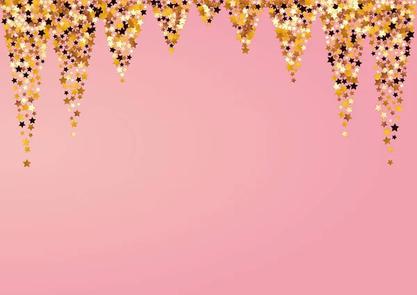 Yellow Shine Vector Pink Background Shiny Effect Dust Template Universe — Stock Photo, Image