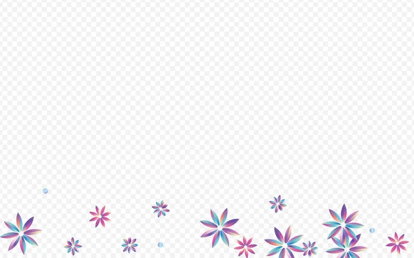 Light Petal Vector Transparent Background Rainbow Hibiscus Pattern Retro Holographic — Stock Photo, Image