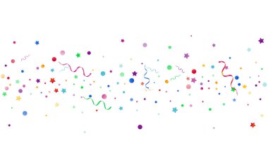 Colored Spiral Anniversary Vector White Background. Happy Star Branch. Particles Festive Invitation. Variegated Decoration Template.