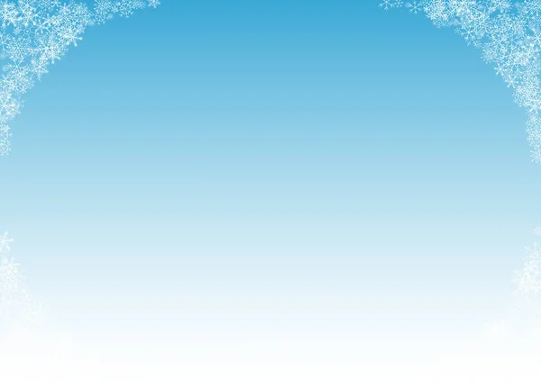 Gray Snow Vector Blue Background Light Snowfall Backdrop White Xmas — 스톡 사진