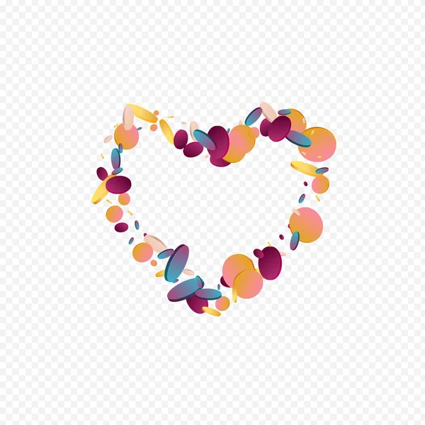Colorful Dot Invitation Transparent Background Holographic Independence Polka Illustration Vector — Stock Photo, Image