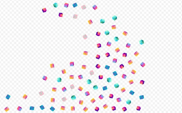 Rainbow Element Vector Transparent Background Bright Metal Confetti Paper Structure — Stockfoto