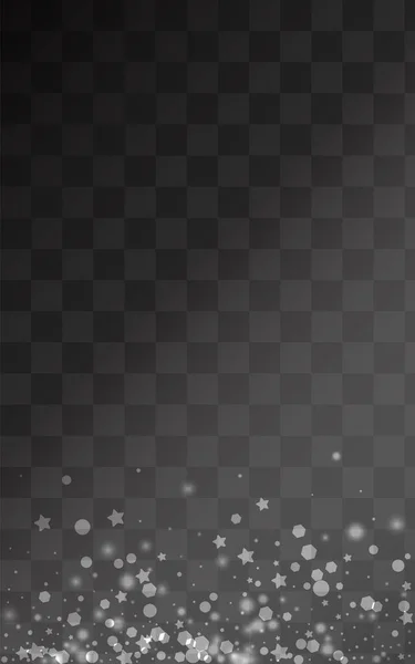 Белый Снежный Вектор Прозрачный Фон Волшебный Фон Снегопада Серая Фактура — стоковое фото