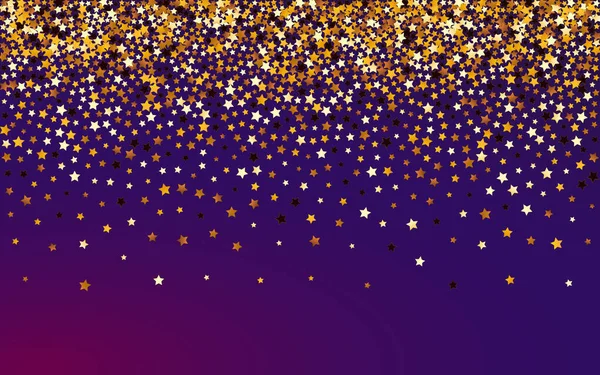 Sparkling Sky Vector Purple Background Shiny Falling Glitter Border Rain — Zdjęcie stockowe