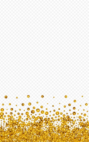 Gold Polka Anniversary Vector Transparenter Hintergrund Happy Pailletten Hintergrund Gelbe — Stockfoto