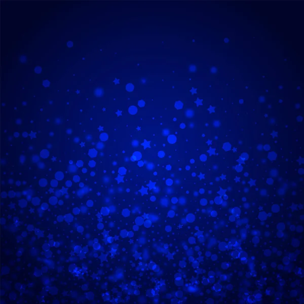 Shiny Snowflake Vector Blue Background Silver Minimal Stars Illustration Subtle — Zdjęcie stockowe