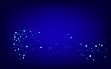 Mavi Parçacık Kutlaması Mavi Vektör Arkaplanı. Uçan Konfeti Duvar Kağıdı. Dekorasyon Hücre Arkaplanı. Turkuaz Üst Bayrak.