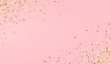 Sarı Işıldayan Pembe Vektör Arkaplanı. Glamour Sequin Arka Arkaplanı. Altın Üçgen Tatil Modeli. Şeffaf Davet Yağmurweather condition.