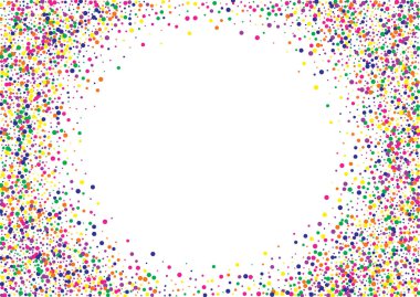 Beyaz Nokta Karnavalı Beyaz Arkaplan. Vector Round Kart. Mutlu Polka desenleri. Sarı Parlak Davet DokusuName.