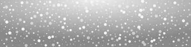 Beyaz Kar Fırtınası Vektörü Panoramik Şeffaf Arkaplan. Xmas Kar Tanesi Dokusunu Ört. Noel Yıldızları Arkaplanı. Sihirli Noktalar Kartpostalı.