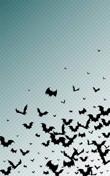 Dark Bat Halloween Vector Fundo Transparente Monster Spooky Backdrop Projeto — Fotografia de Stock