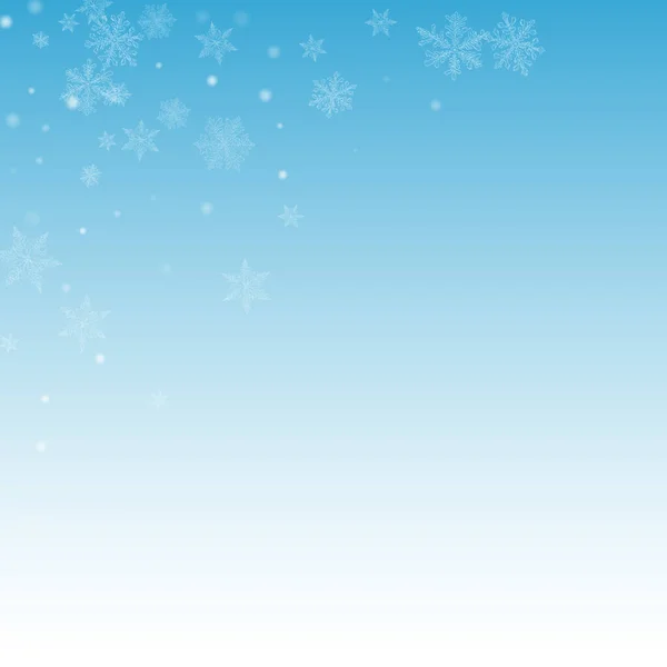 Grau Snow Vector Blue Hintergrund Fantasie Schneeflockenmuster White Sky Backdrop — Stockfoto