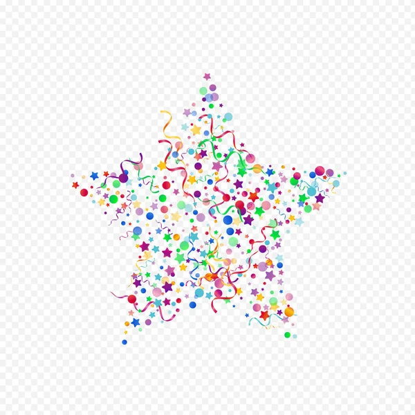 Bright Streamer Paper Vector Panoramic Transparent Background Planta Estrela Decoração — Fotografia de Stock