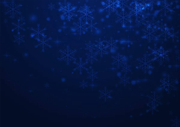 Glow Dots Vector Blauwe Achtergrond Zilveren Magic Snowstorm Card Kerst — Stockfoto