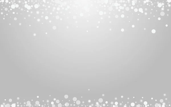 Silver Flake Vector Grå Bakgrund Överlägg Subtila Prickar Banner Glitter — Stockfoto