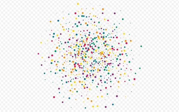 Yellow Dust Festival Transparent Background Christmas Dot Illustration Abstract Confetti — ストック写真