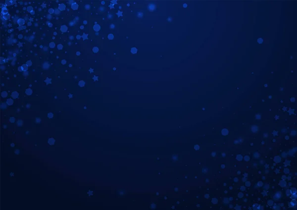 White Snowstorm Vector Blue Background Shiny Glitter Confetti Texture Xmas — Stok fotoğraf