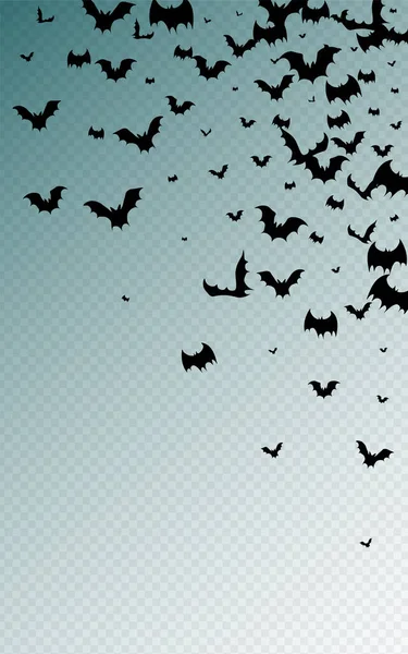 Dark Silhouette Party Vector Fundo Transparente Desenho Desenhos Animados Morcegos — Fotografia de Stock