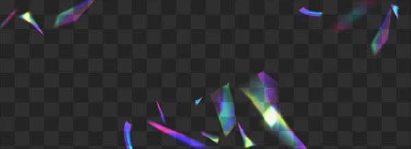 明亮的闪光矢量透明的全景背景 彩虹光彩夺目的壁纸 使用Glow Confetti摘要说明 全息数码克丽斯托背投 — 图库矢量图片