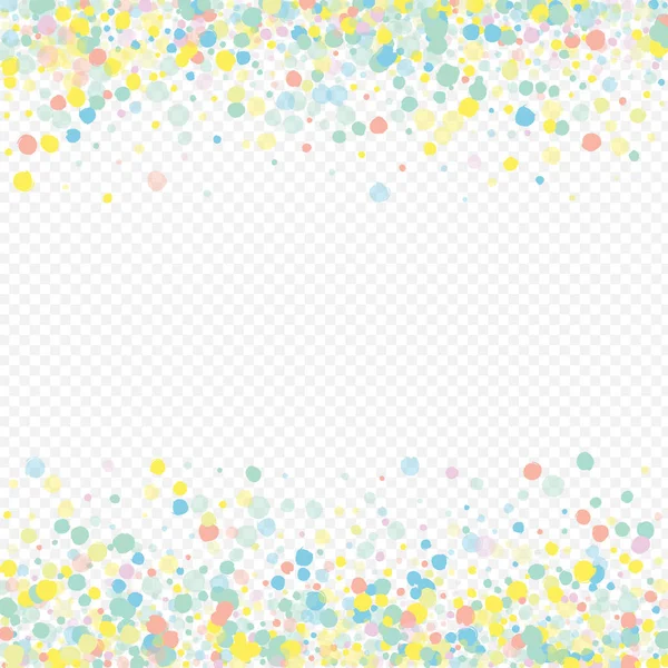 Rainbow Polka Vector Fundo Transparente Decoração Dust Design Fun Splash —  Vetores de Stock