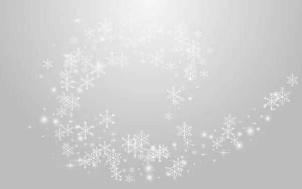 Grey Dots Vector Fondo Gris Ilustración Tormenta Nieve Blanca Elegante — Vector de stock