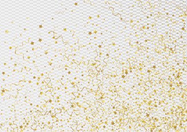 Altın Yıldız Düşen Vektör Şeffaf Arkaplan. Parti Kurdelesi Şubesi. Yılanlı Eğlence Posteri. Sarı Karnaval Davetiyesi.