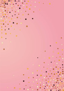 Altın Toz Vektörü Pembe Arkaplan. Parlak Noel Evreni dokusu. Yağmur Partisi Duvar Kağıdı. Yaldızlı Efekt Uzay Deseni.