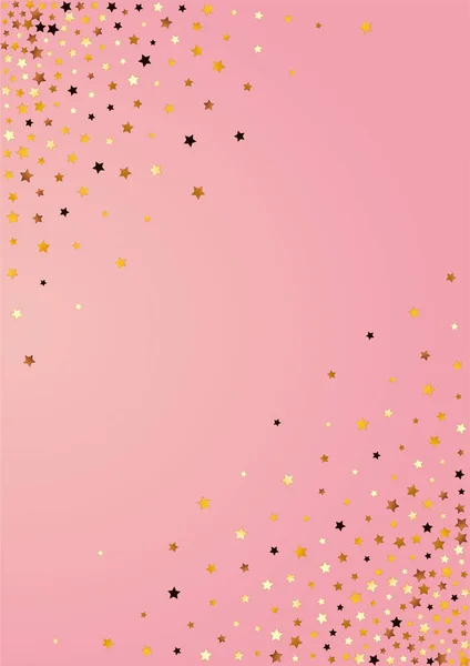 Golden Dust Vector Pink Background Textura Brilhante Universo Natal Papel —  Vetores de Stock