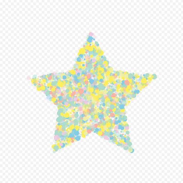 Orange Polka Independence Transparent Background Carte Poștală Cerc Decorare Top — Vector de stoc