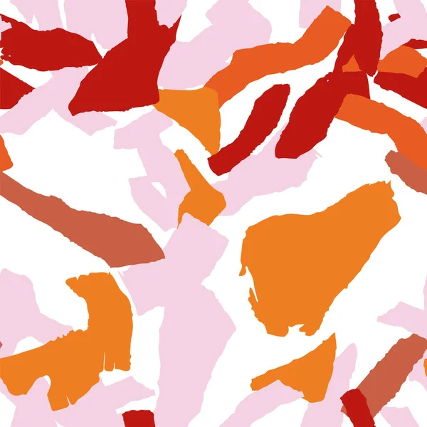 Parlak Terrazzo Döşeme Vektörü Kusursuz Desen. İtalyan Terrazzo Duvar dokusu. Sarı ve Terracotta Grafik Kartpostal.